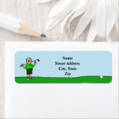 グレーハイアーマールゴルファー差出人住所ラベル ラベル (インサイチュ)