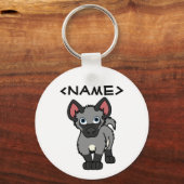 グレーハイエナクブ キーホルダー (正面)