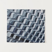 グレーハイライズ建物 タペストリー (正面(横))