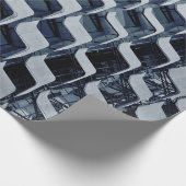 グレーハイライズ建物 ラッピングペーパー (角)