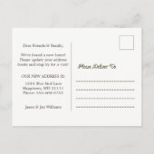 グレーハウスファサード新しい住所はがき 案内ポストカード (裏面)