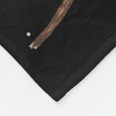 グレーハウンドのクリスマスライトかわいいサンタグレイハウンド フリースブランケット (角)