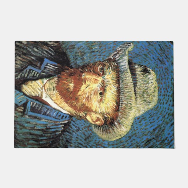 グレーハット感じフロアマット付きセルフポートリアット ドアマット (正面)