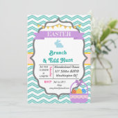 グレーハッピーイースター&エッグ狩りパーティの招待状 招待状 (スタンド正面)