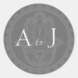 グレーハムサ丸ステッカー ラウンドシール