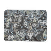 グレーハロウィーン魔女ギャザリングマグネットのシェード マグネット (横)