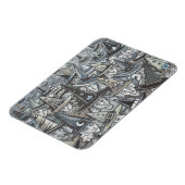 グレーハロウィーン魔女ギャザリングマグネットのシェード マグネット (左側)