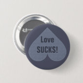 グレーハートアンチ – バレンタインカスタムボタン 缶バッジ (正面&裏面)