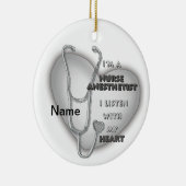 グレーハートナース麻酔医 セラミックオーナメント (右)