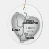グレーハートナース麻酔医 セラミックオーナメント (左)