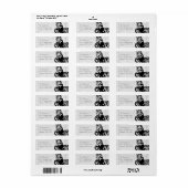 グレーバタフライダマスク差出人住所 ラベル (フルシート)