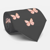 グレーバタフライワークプロフェッショナルメンズウィメンズギフト ネクタイ (ロール)