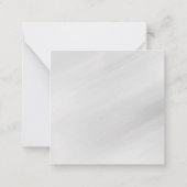 グレーバックグラウンエレガントドプレーンシンプルプロフェッショナル ノートカード (裏面)