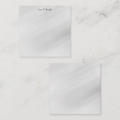 グレーバックグラウンエレガントドプレーンシンプルプロフェッショナル ノートカード (正面/裏面)