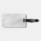 グレーバックグラウンエレガントドプレーンシンプルプロフェッショナル ラゲッジタグ (裏面横)