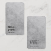 グレーバックグラウンシンプルドトレンディーコンサルタント 名刺 (正面/裏面)