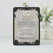 グレーバッツ ゴシック ハロウィン マッチング ウェディング 詳細 出欠カード (スタンド正面)