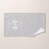 グレーバッファローチェック&ファームハウスアローモノグラム バスタオルセット (ハンドタオル)