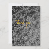 グレーバブルデザイン サンキューカード (正面)