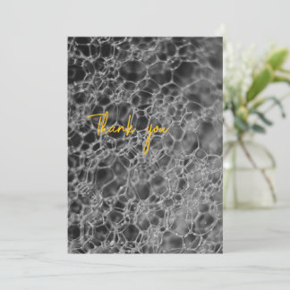 グレーバブルデザイン サンキューカード