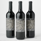 グレーバブルデザイン ワインラベル (ボトル)