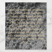 グレーバブルデザイン ワインラベル (シングルラベル)