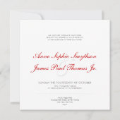 グレーバブルモダン結婚式招待状 招待状 (正面)