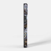 グレーバブル抽象芸術 | iPhone 1,4,000ケース iPhoneケース (右側面)