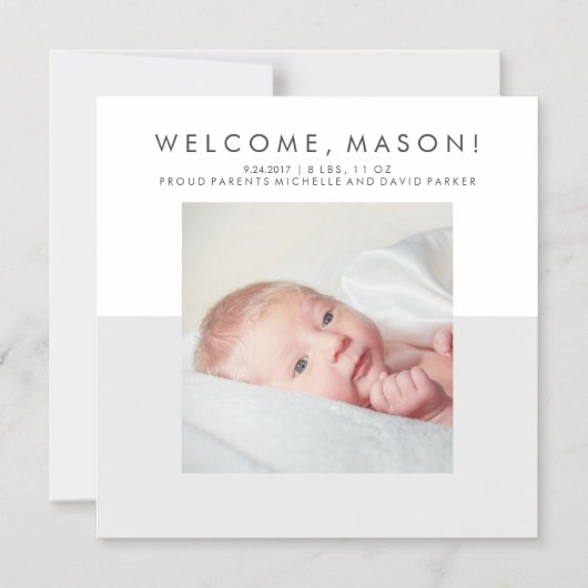 グレーバモダンースの発表|写真 マグネット招待状 (正面)