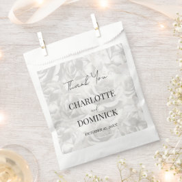 グレーバラパーソナライズされたズ結婚サンキュー フェイバーバッグ