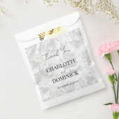 グレーバラパーソナライズされたズ結婚サンキュー フェイバーバッグ (封をした状態)