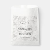 グレーバラパーソナライズされたズ結婚サンキュー フェイバーバッグ (正面)