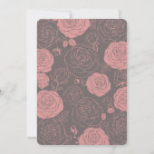 グレーバラ結婚式招待状 招待状 (裏面)