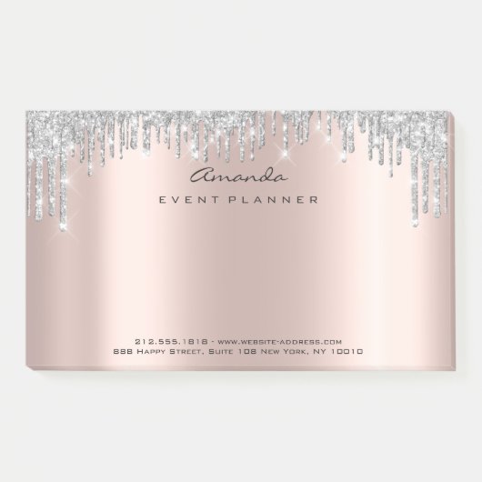 グレーバラ赤面ドリップメイクイベントブロガーファッション ポストイット (正面)