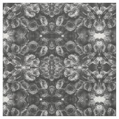 グレーバラ、グレーフローラ写真 ファブリック (見本)