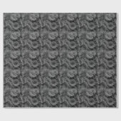 グレーバラ、グレーフローラ写真 ラッピングペーパー (フラット)