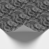 グレーバラ、グレーフローラ写真 ラッピングペーパー (角)