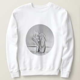 グレーバレエシューズバレリシンプルーナ スウェットシャツ