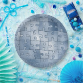 グレーパズル ペーパープレート (パーティー)