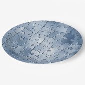 グレーパズル ペーパープレート (アングル)