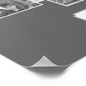 グレーパタアステカーン |家族の写真と文字 ポスター (角)