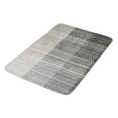 グレーパターストライプのン バスマット (アングル)