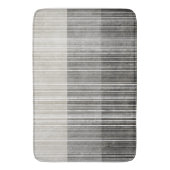 グレーパターストライプのン バスマット (正面縦)