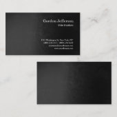 グレーパターンプロフェッショナルシンプルモダンプレーン 名刺 (正面/裏面)