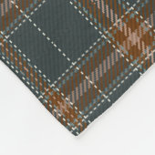 グレーパターンボーイ名カスタムフォトキッズ フリースブランケット (角)