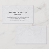グレーパターンミニマルコンサルタントの名刺 名刺 (正面/裏面)