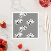 グレーパターン上の寸法 スタンダードカクテルナプキン (インサイチュ)