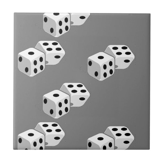 グレーパターン上の寸法 タイル (正面)