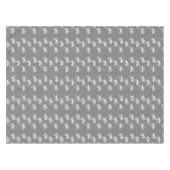 グレーパターン上の寸法 テーブルクロス (正面(横))