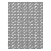 グレーパターン上の寸法 テーブルクロス (正面)